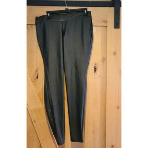 Torrid Black Faux Leather Moto Biker Style Leggings Size 0 12 Large
